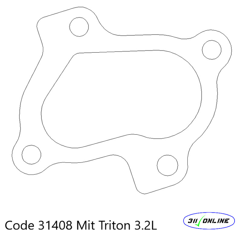 Program 31408 Will Suit and Fit Triton 3.2 Turbo Outlet Flange
