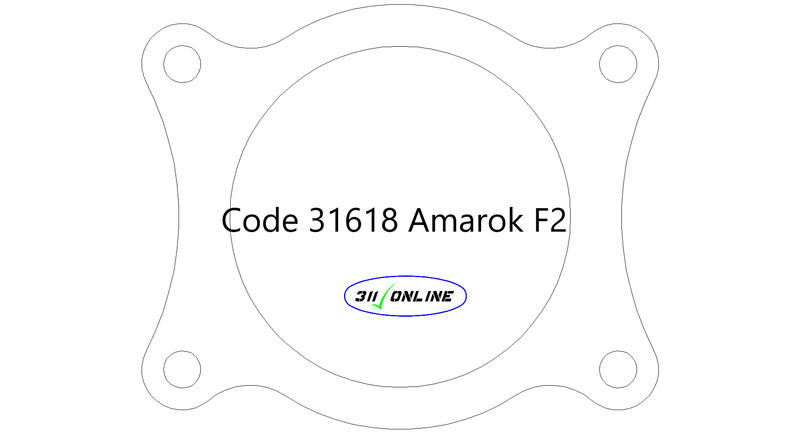 Program 31618 Will Suit and Fit Volkswagon Amarok F2 Flange