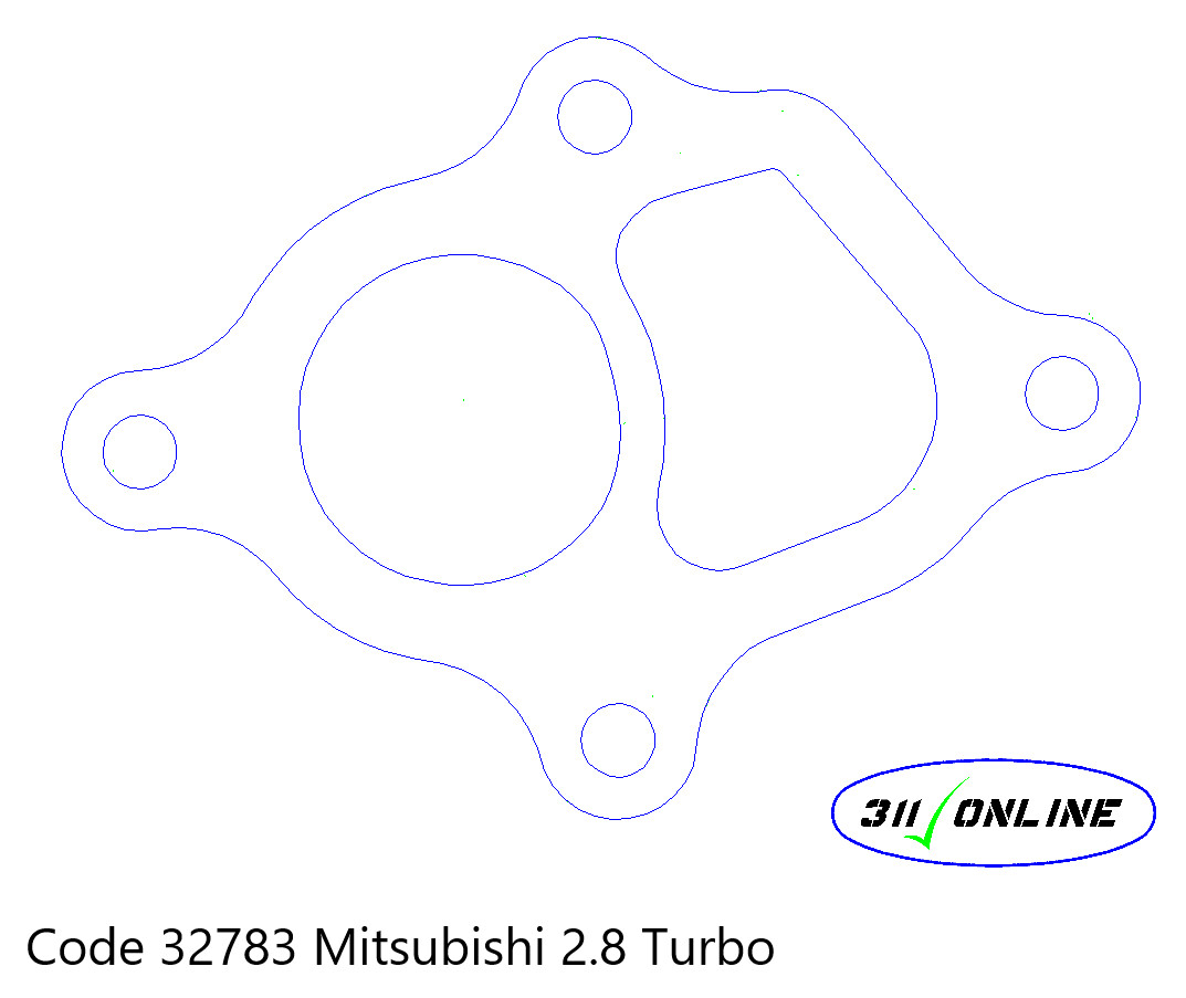 Program 32783 Will Suit and Fit Mitsubishi 2.8L Turbo Outlet