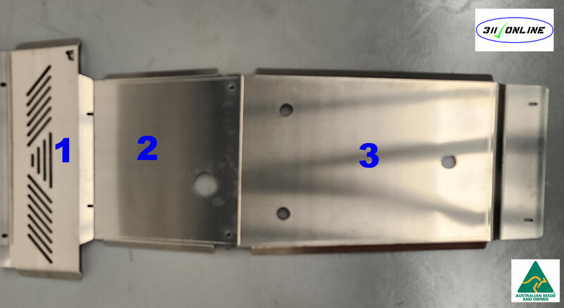 Aluminium 3 Piece Set to Suit &amp; fit Isuzu Dmax 2021 onwards