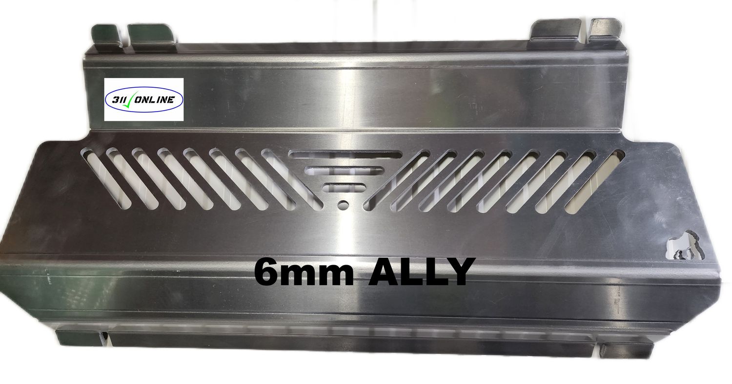 Aluminium Bash Plate Set Will Fit &amp; Suit Pajero N Series (6mm Ally) 2000 onwards