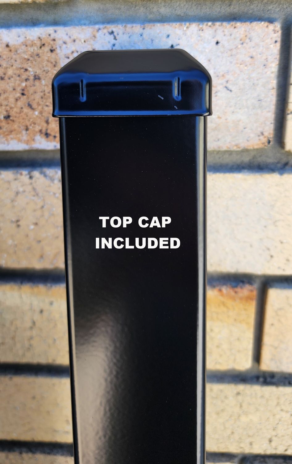 Powder Coated Post 65x65 1.5m Long with Base