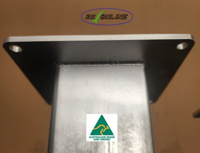 DIY Fence Posts Cold Galv Treated with "Laser Welded Open Base Plate" &amp; Caps