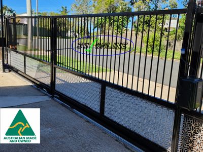 Made to Order Sliding Solar Galvanized Gates