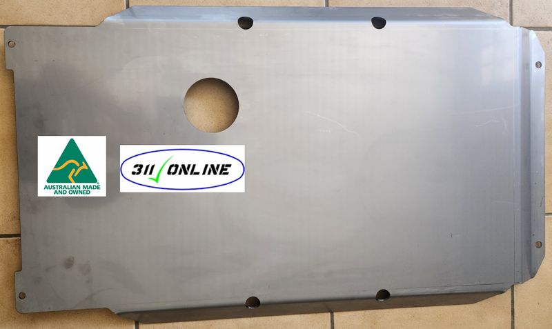 3rd Plate Trans Plate in Stainless Steel. Will fit and suit Pajero N Series 2000 onwards