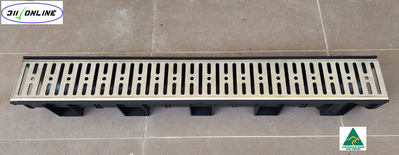 304 Stainless Steel grates will suit and fit Everhard 110mm Plastic Standard Drainage