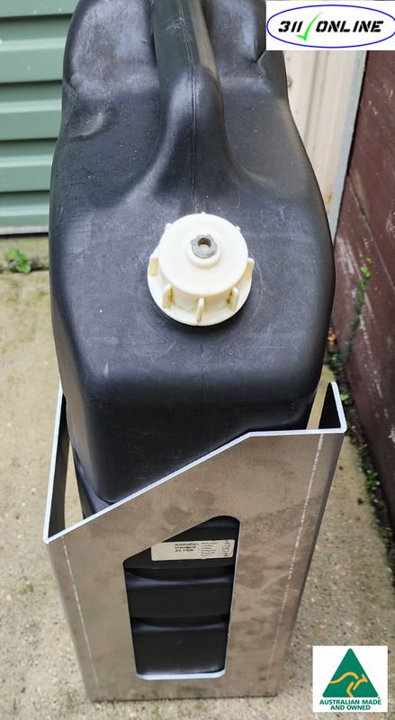 3mm Aluminum "Back Mounted" Jerry Can Holder