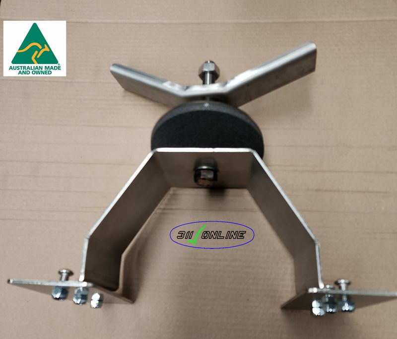 4x4 Spare Wheel Carrier (3mm Stainless Steel) to suit direct canopy attachment