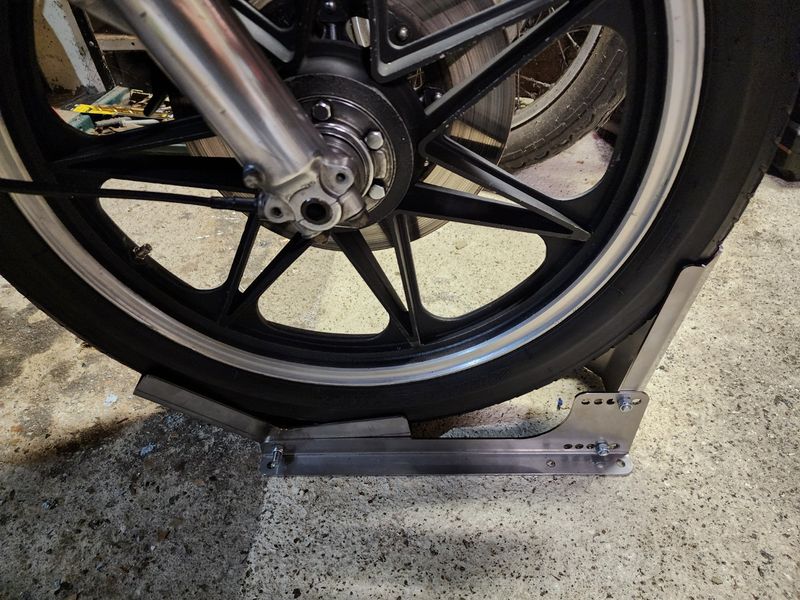 Stainless Steel Motor Bike Stand to suit a Ute or Box Trailer