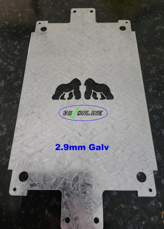 (91) 24V or 12V Battery Box Bracket (Galvanized)