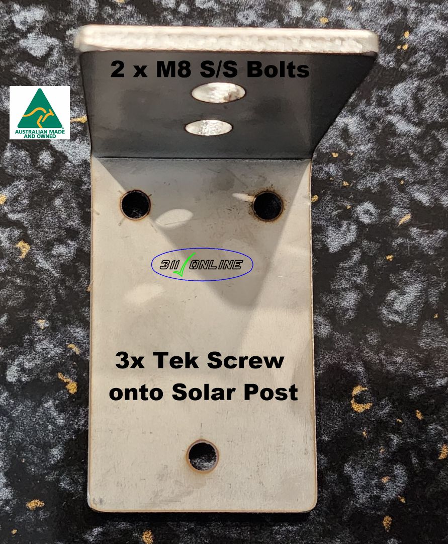 (94) Adjustable Roller Bracket to Solar Post