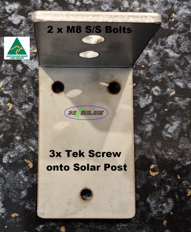 (94) Adjustable Roller Bracket to Solar Post