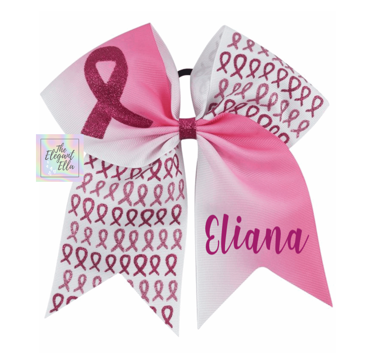 PINK BREAST CANCER AWARENESS PRATICE BOW