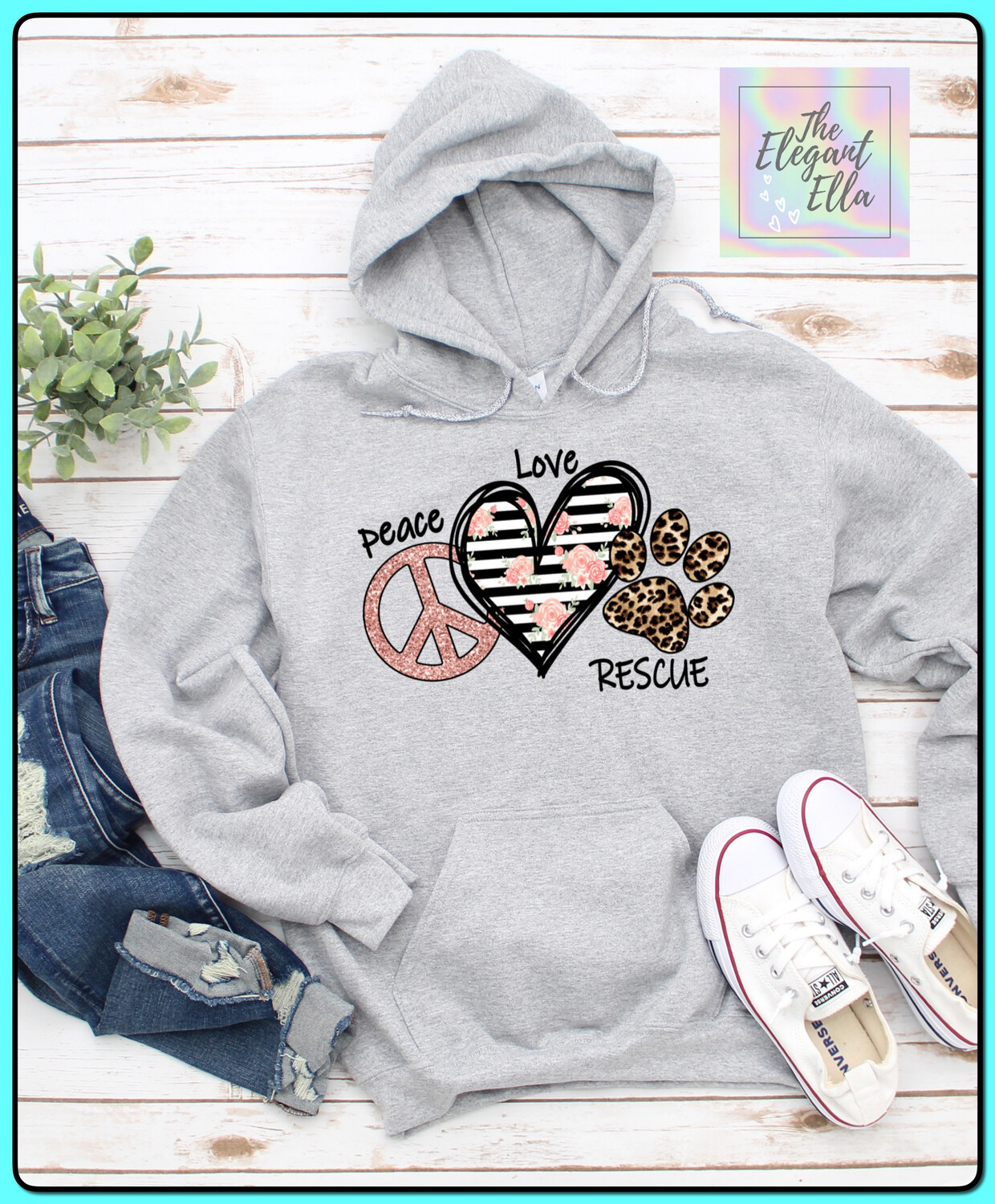 Peace Love Rescue Sweatshirt 