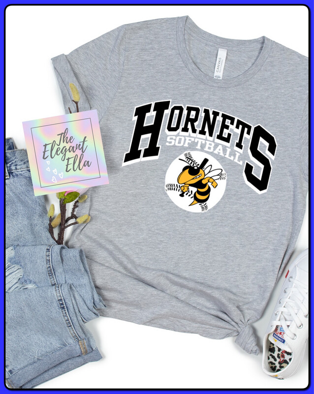 Hornets Softball Gray Unisex T-Shirt 