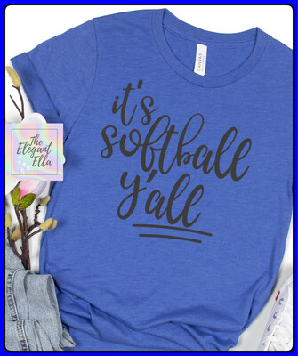  It’s Softball Y’all Royal blue Unisex T-Shirt 