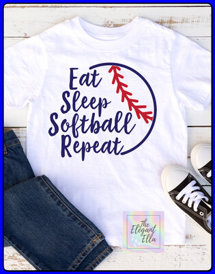 Eat sleep softball Unisex T-Shirt 