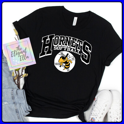 Hornets Softball Black Practice T-Shirt 