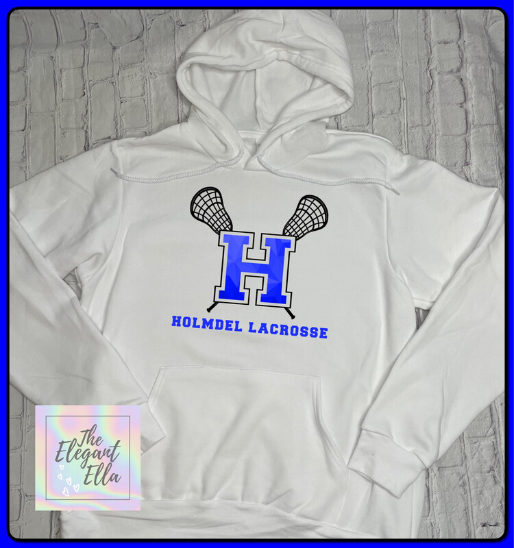 White  Holmdel Lacrosse Hoodie