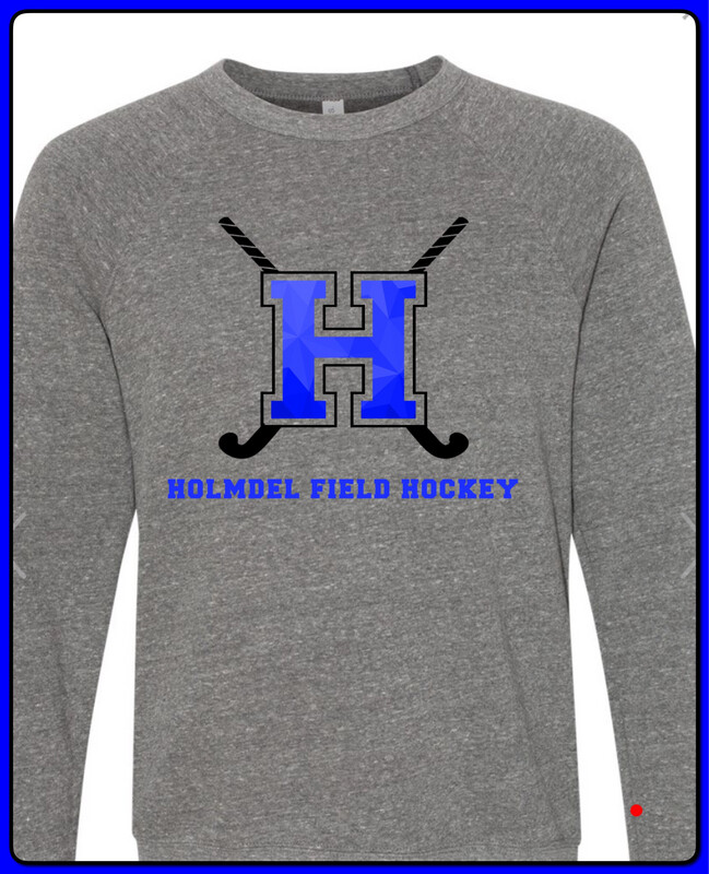 Dark Heather Gray Crewneck Sweatshirt- Field Hockey