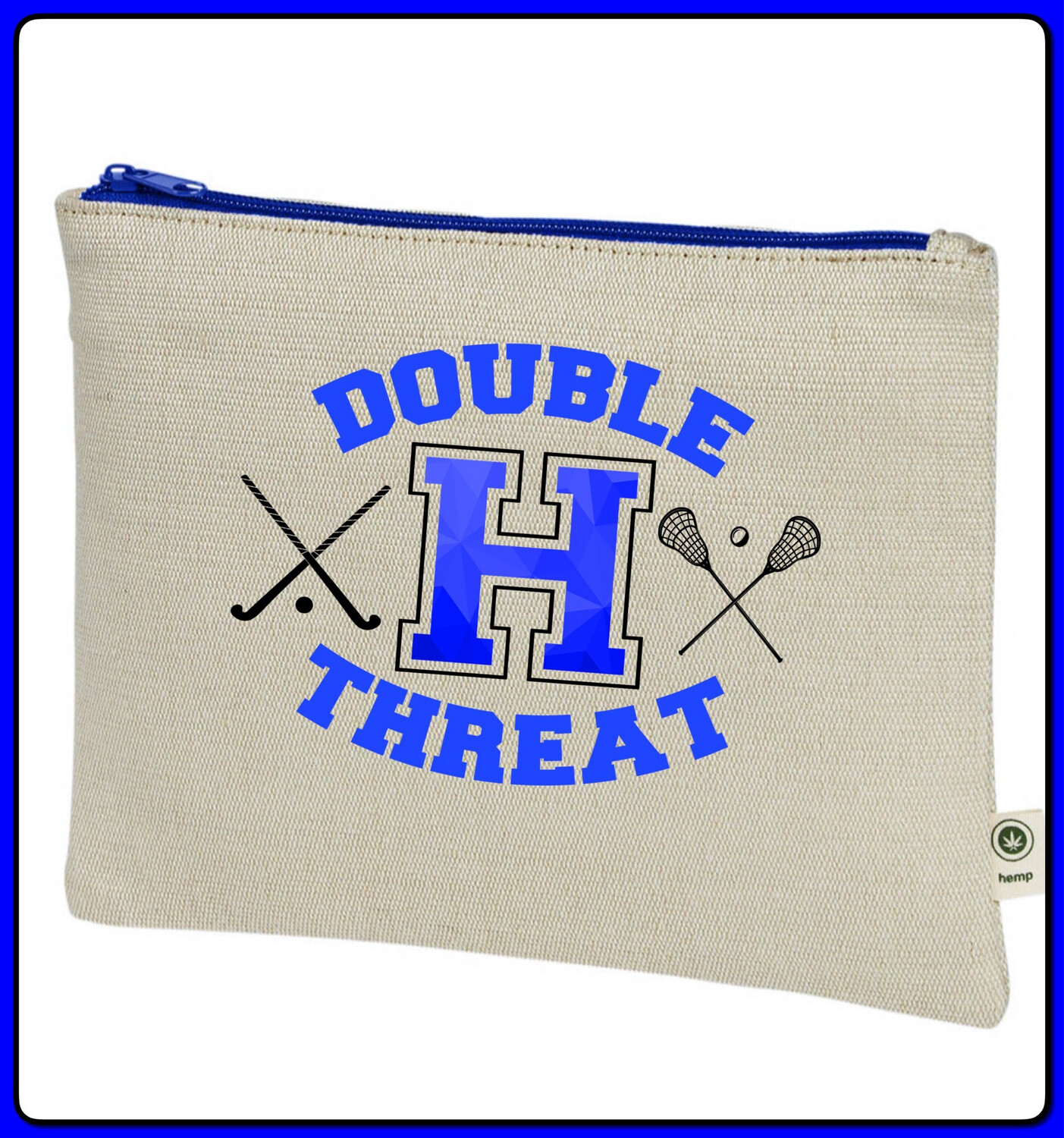 Hemp Zipper Bag 