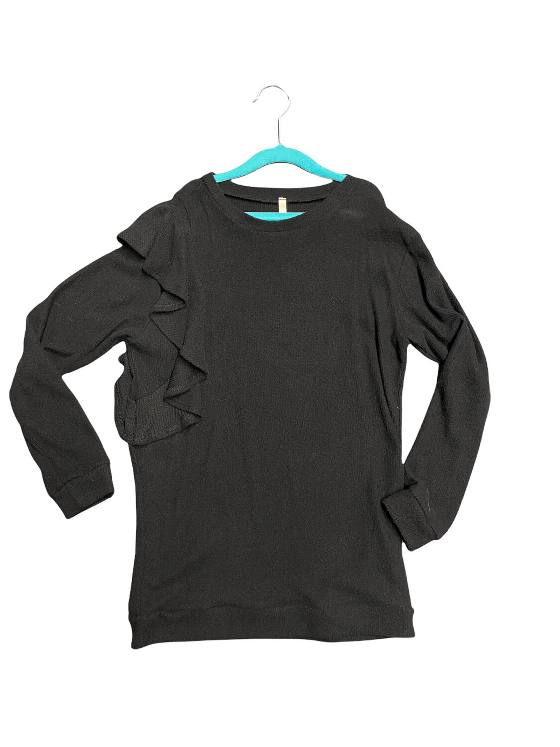 Black Ruffle Sweater