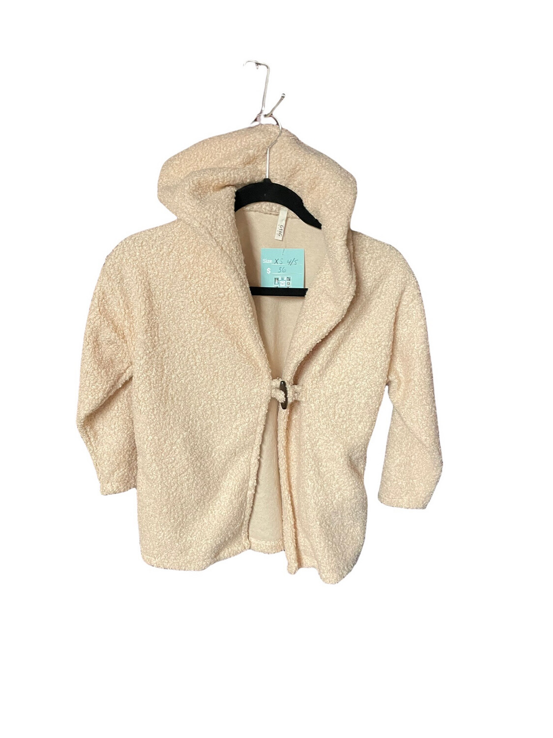 Cream Hooded Bear Coat