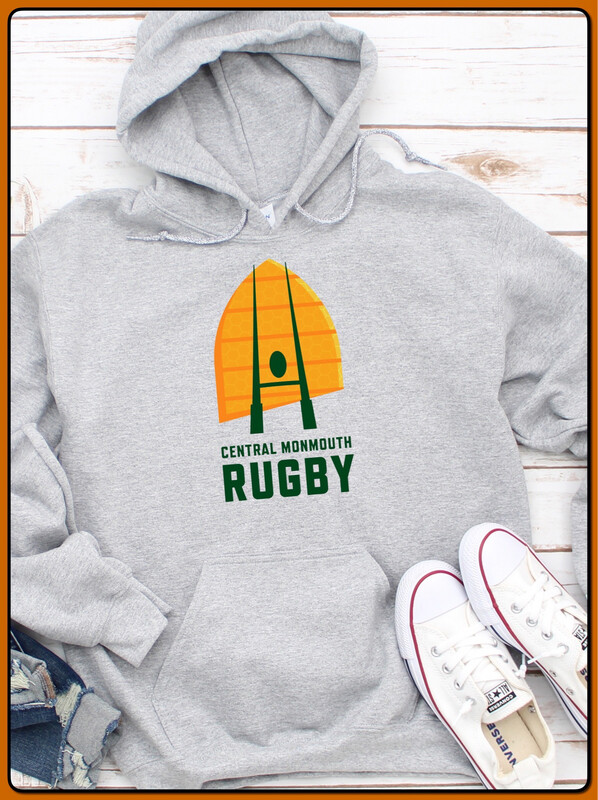 Central Monmouth Rugby Heather grey Sweatshirt  ADULT &amp; YOUTH