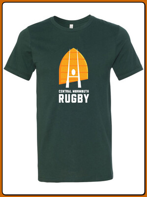 Central Monmouth Rugby Forest Green T Shirt ADULT & YOUTH