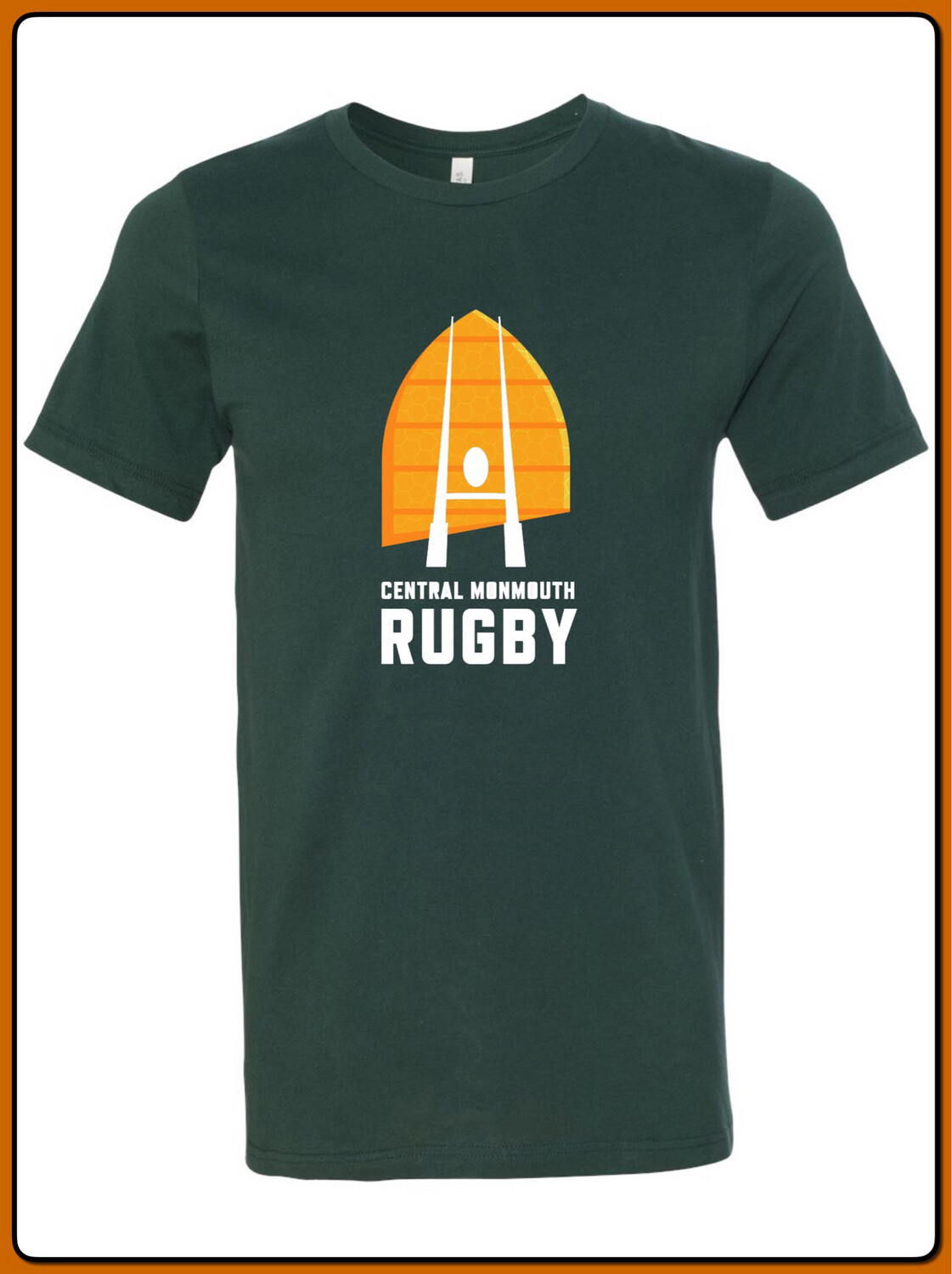 Central Monmouth Rugby Forest Green T Shirt ADULT &amp; YOUTH