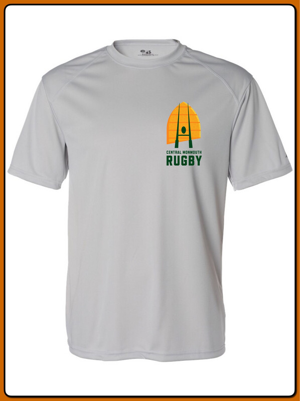Central Monmouth Rugby Grey DRIFIT  T Shirt - Badger Adult &amp; Youth