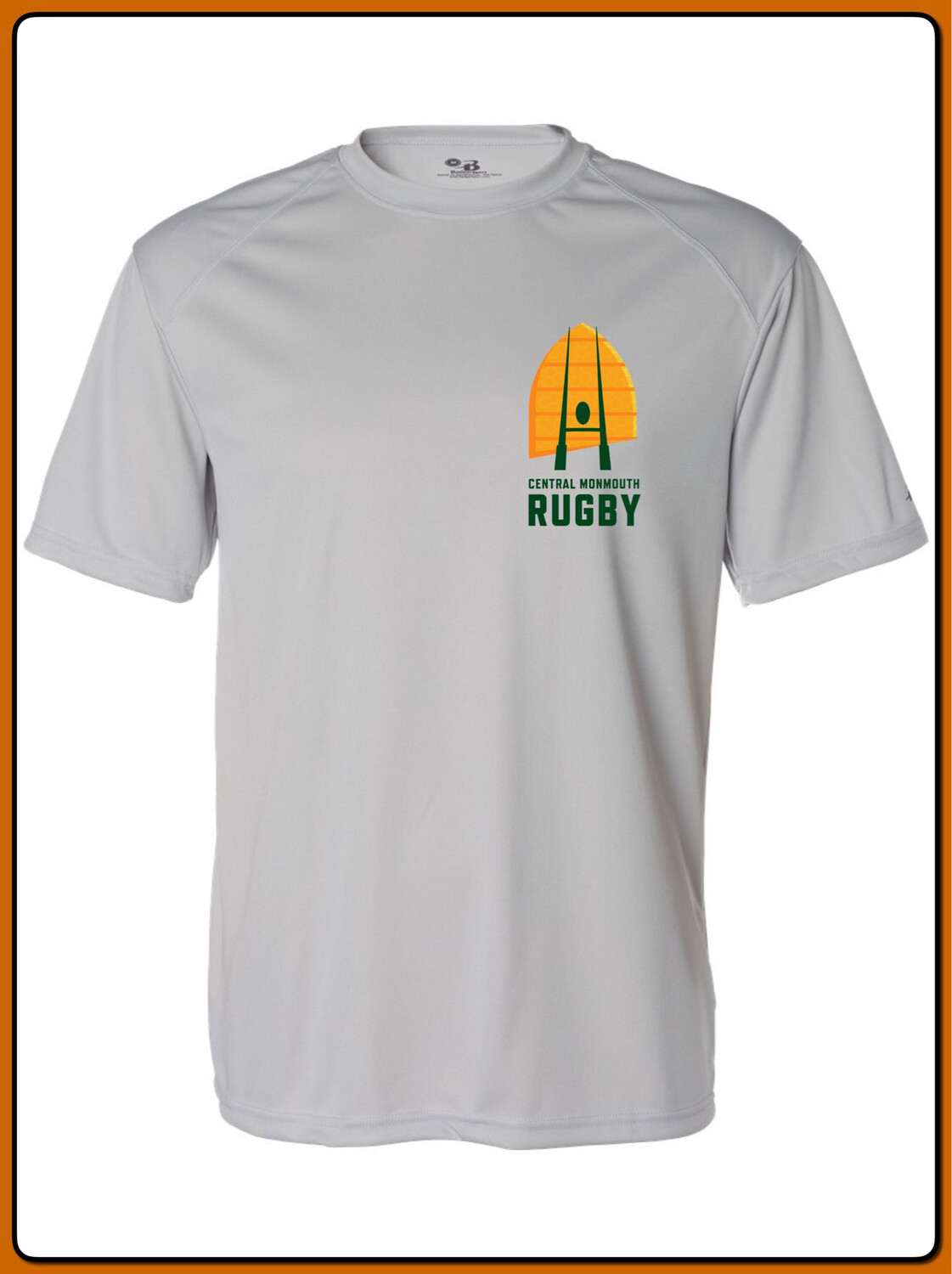 Central Monmouth Rugby Grey DRIFIT T Shirt - Badger Adult &amp; Youth