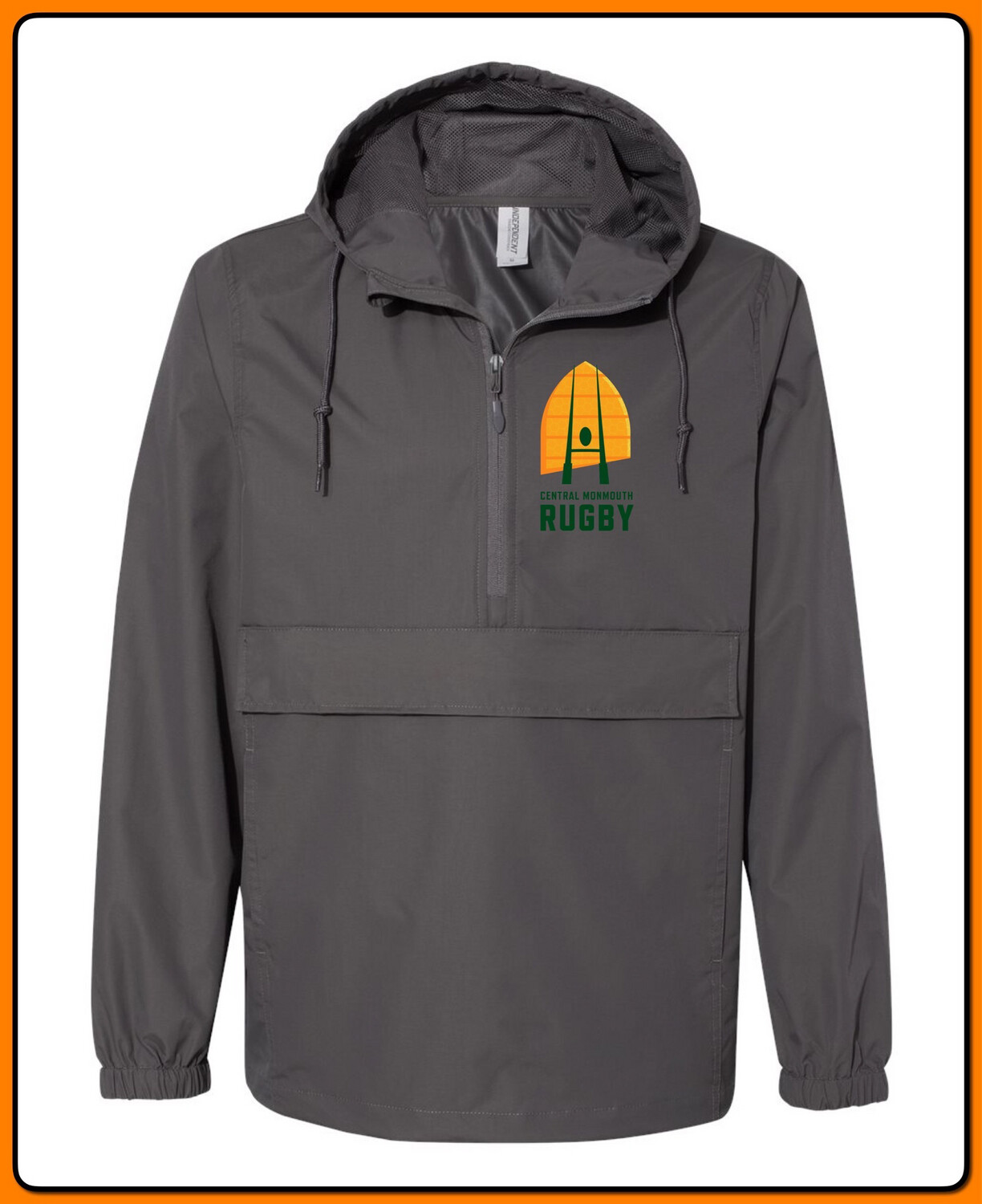 ADULT -Independent Trading Nylon Anorak- GRAPHITE