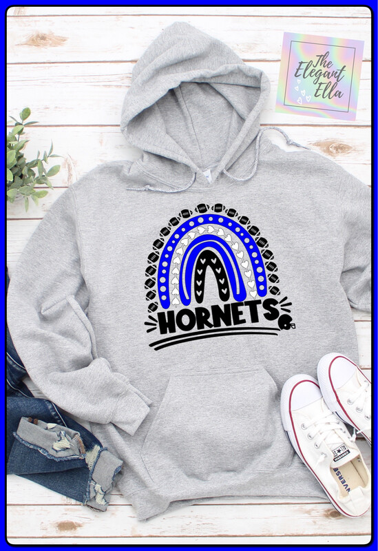 Holmdel Hornets Boho Rainbow Hoodie Adult And Child Sizes