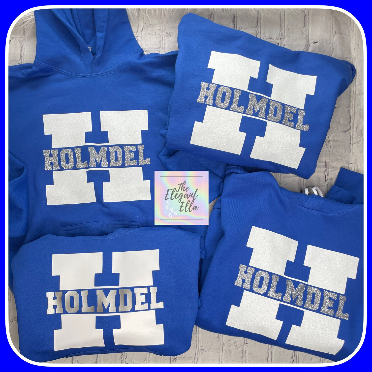 Holmdel Matte Or Glitter Hoodie Adult And Child Sizes