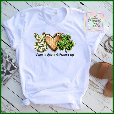 Peace Love St Patrick’s Day T-Shirt