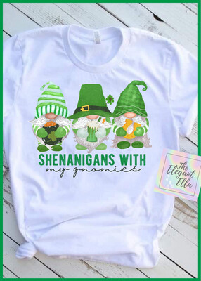 Shenanigans With My Gnomies St Patrick’s Day T-Shirt