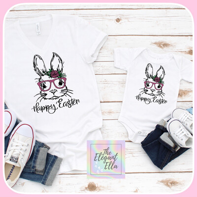 Happy Easter Girl Bunny T-Shirt