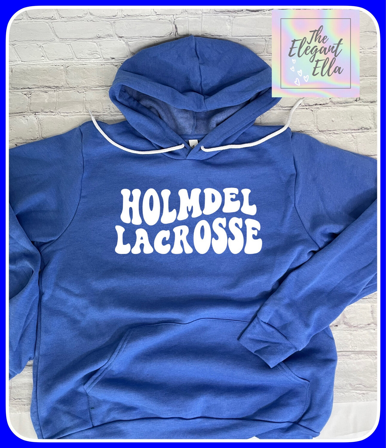 Holmdel Lacrosse- Retro white