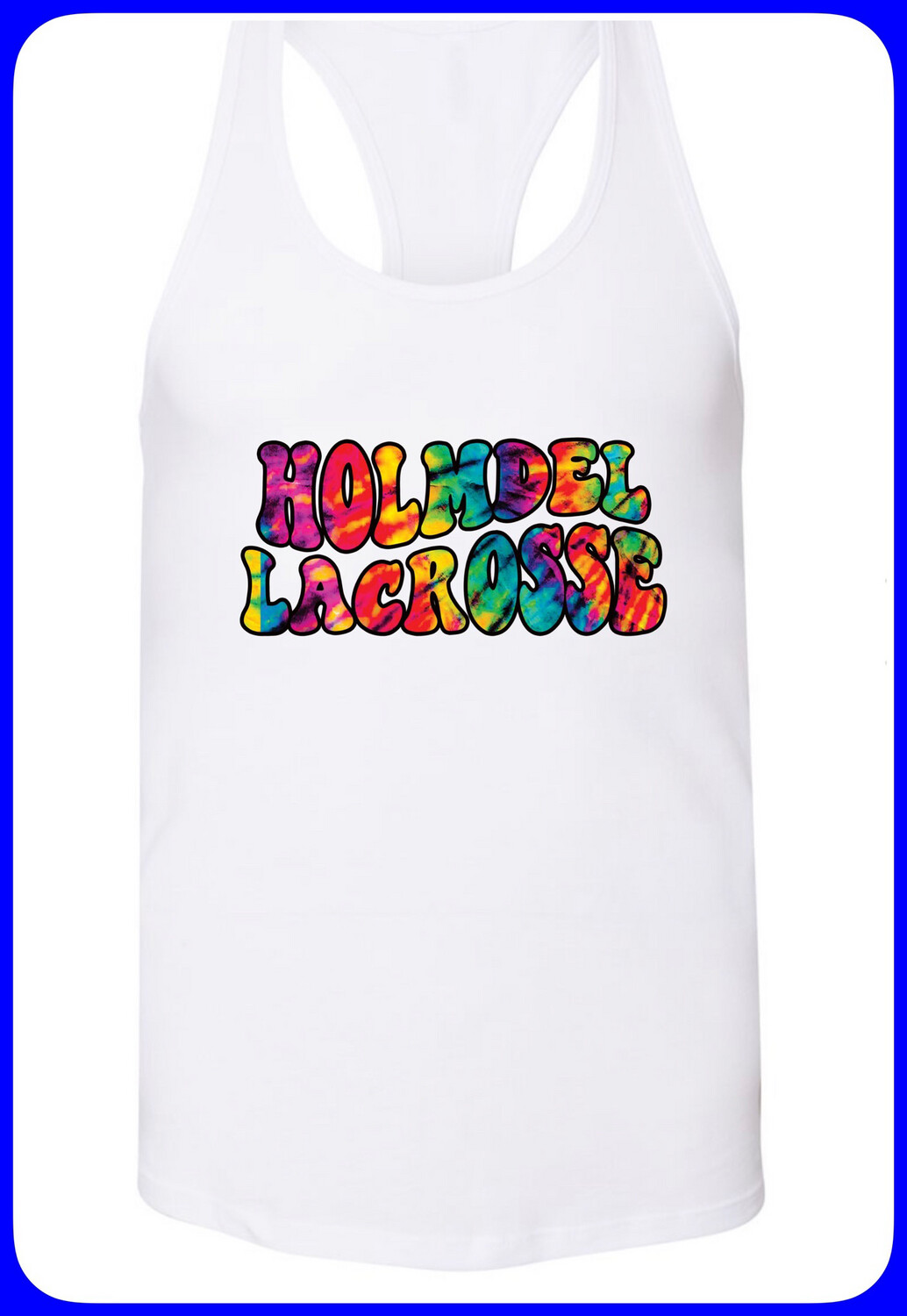 Tie Dye - Holmdel lacrosse Racer Back Tank