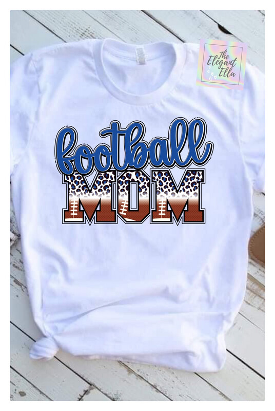 Football  MOM Graphic T- shirt Gray Or White 