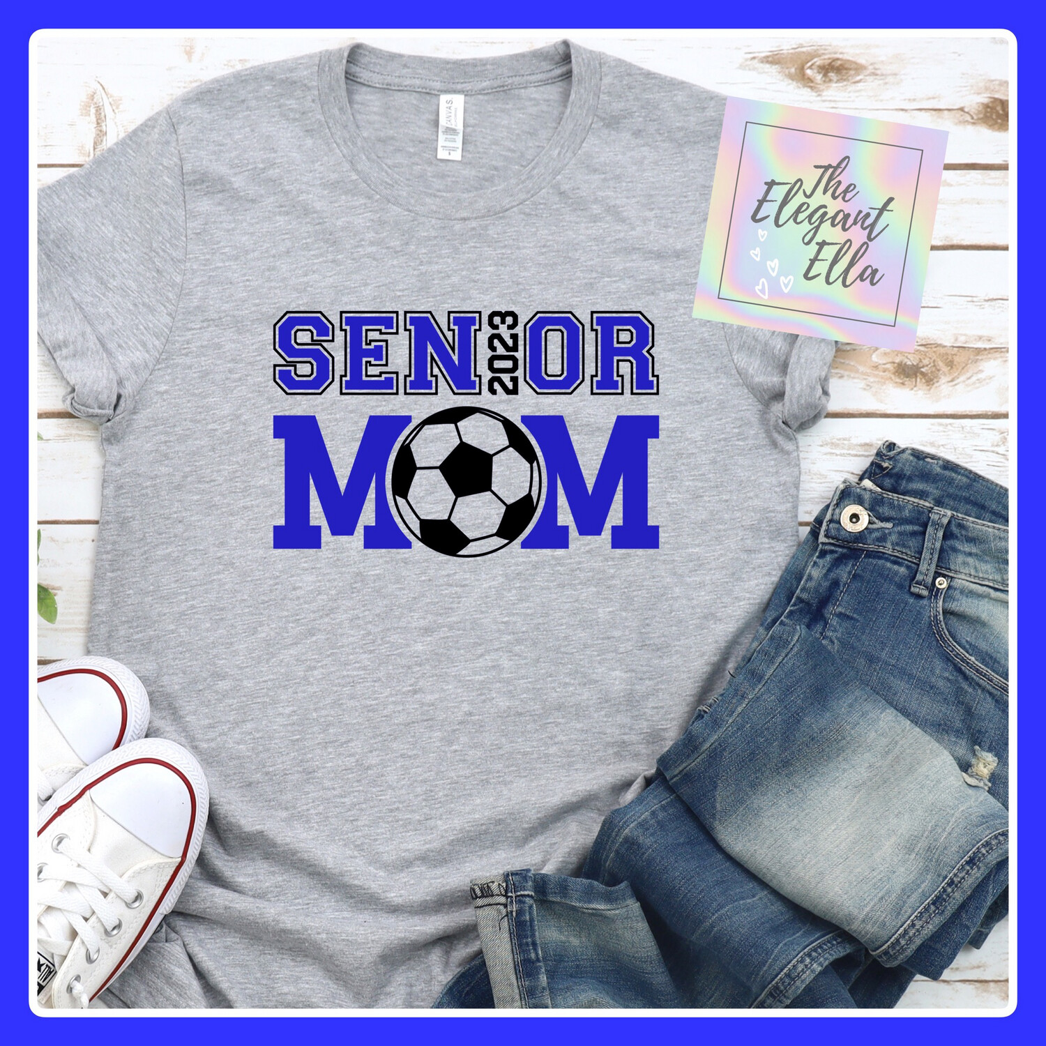 Senior MOM 2024 gray t-shirt