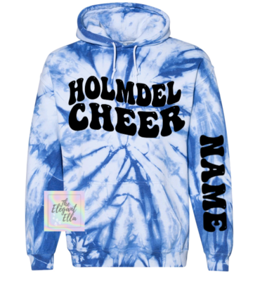 Retro Holmdel CHEER tie dye Sweatshirt