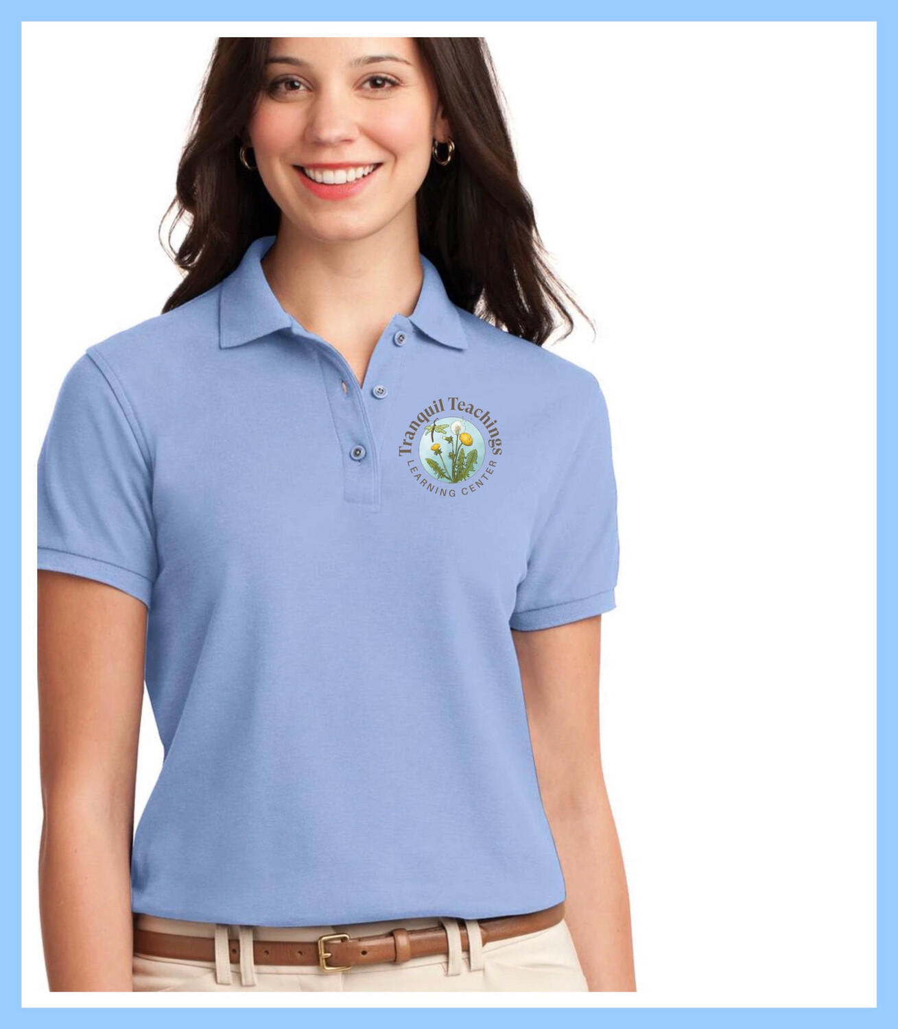 Woman’s Light Blue Polo