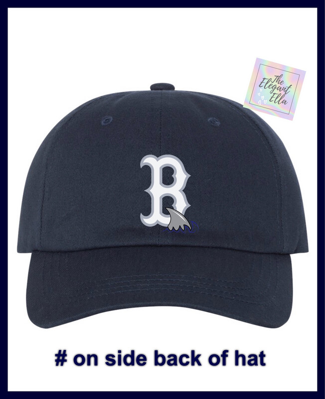 Bay shore Sharks Navy Embroidery Patch Cap
