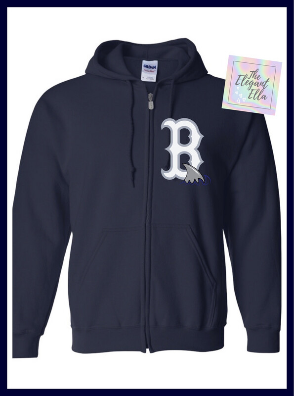 Bayshore Sharks Zip Up Hoodie