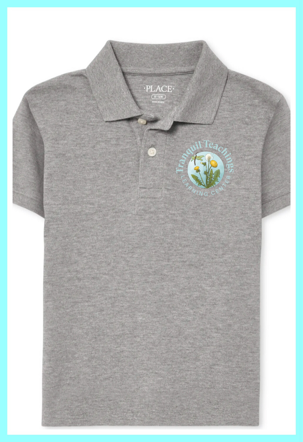 YOUTH Tranquil Teaching Polo Shirt- Grey