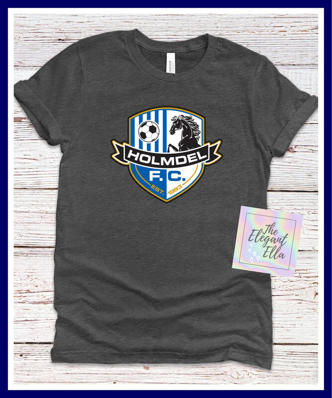 Holmdel HFC Dark Heather Gray T Shirt Youth &amp; Adult