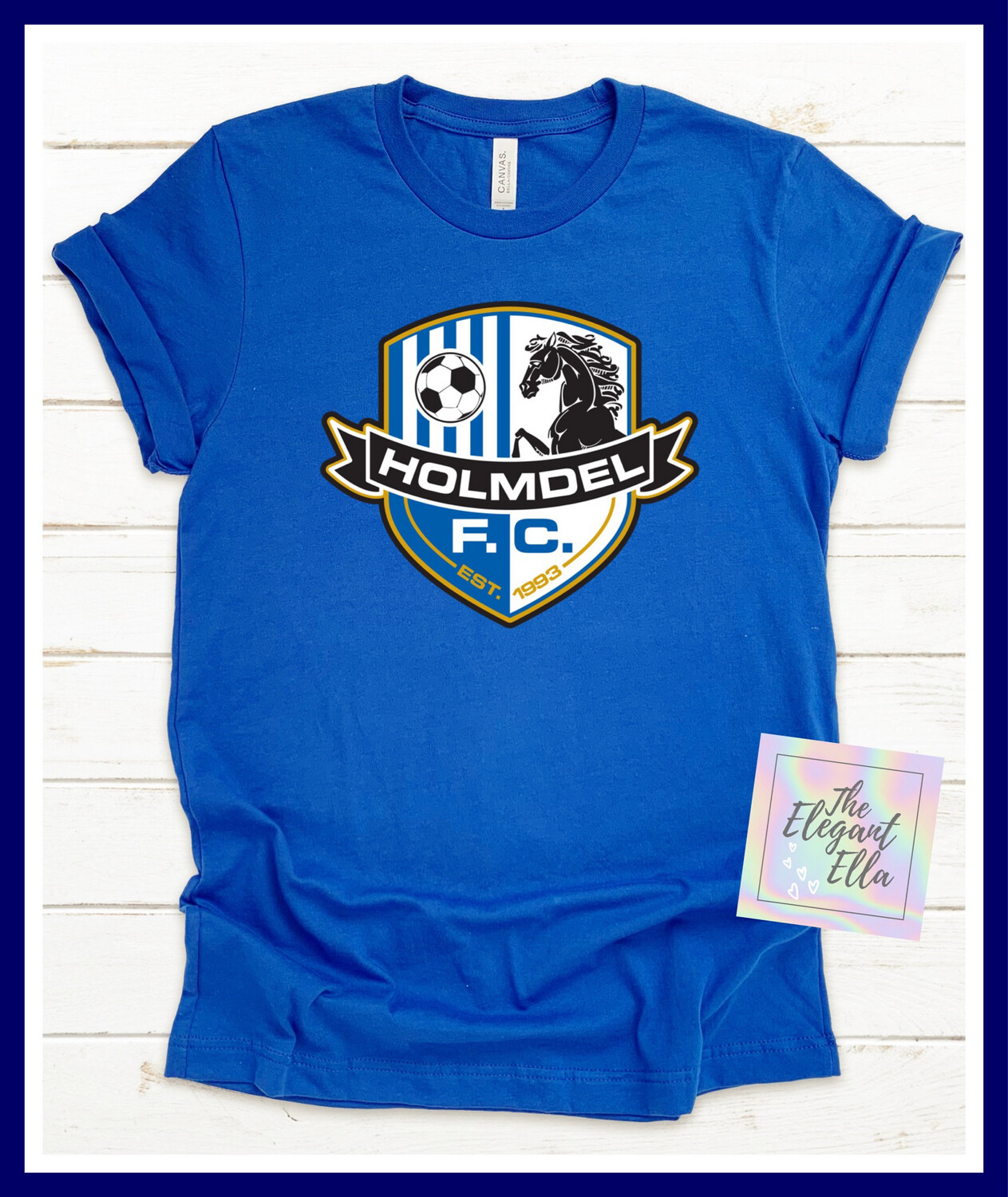 Holmdel HFC Heather Royal Blue T Shirt Youth &amp; Adult