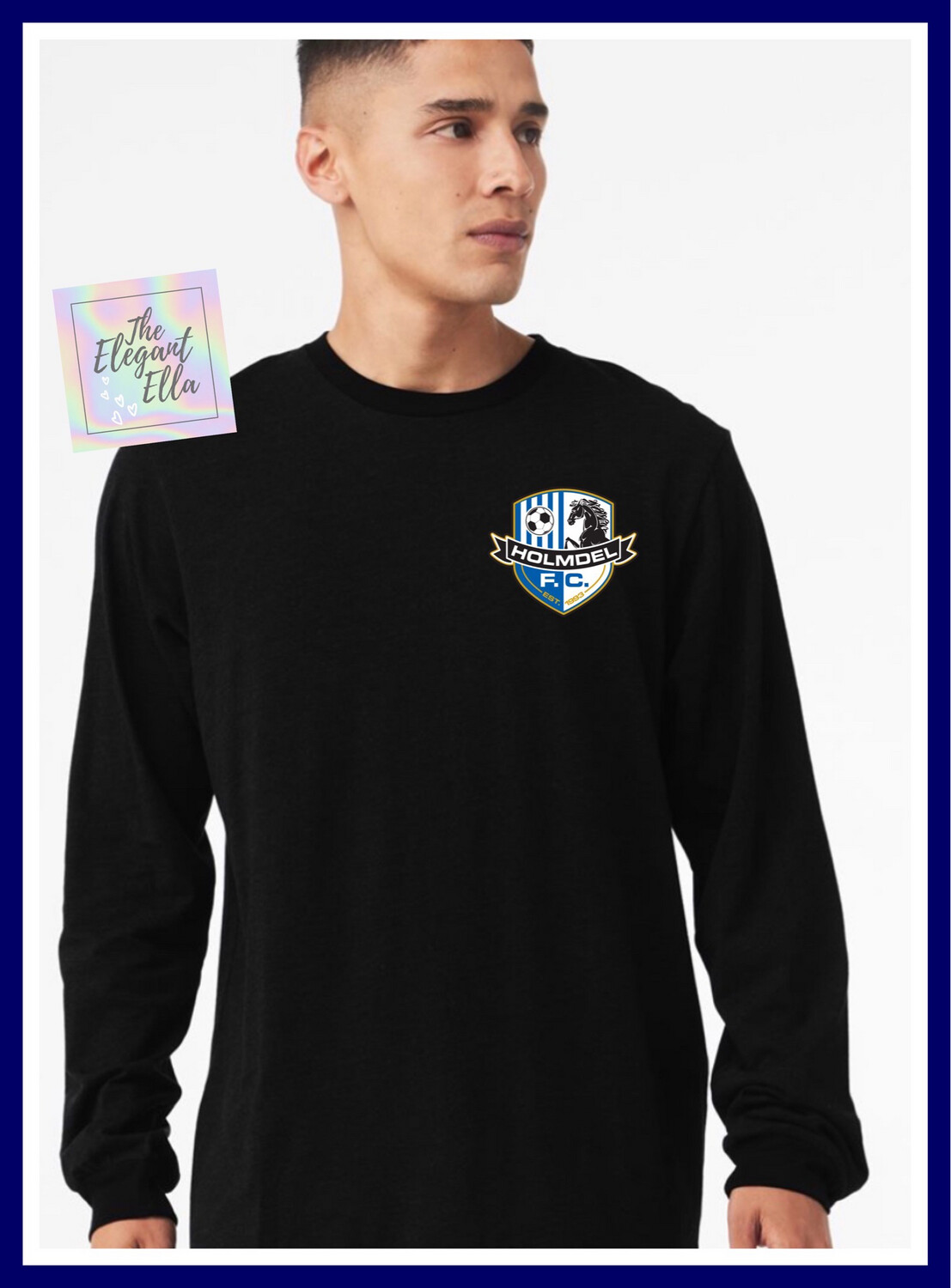 Holmdel HFC BLACK Long Sleeve T Shirt Adult &amp; Youth 